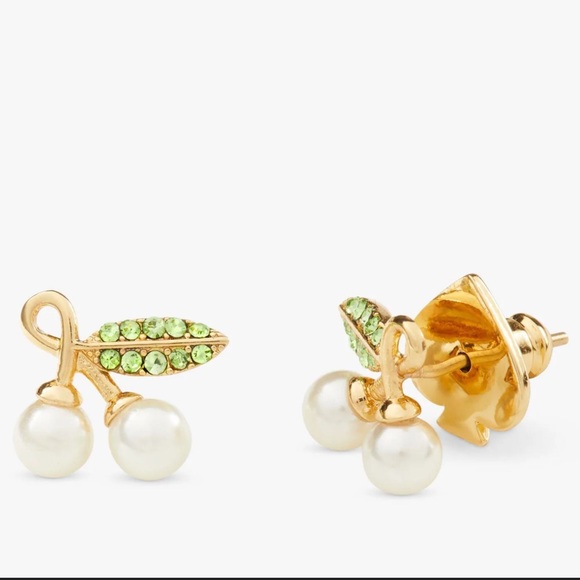 Kate Spade Cherie Cherry Stud Earrings - Picture 2 of 4